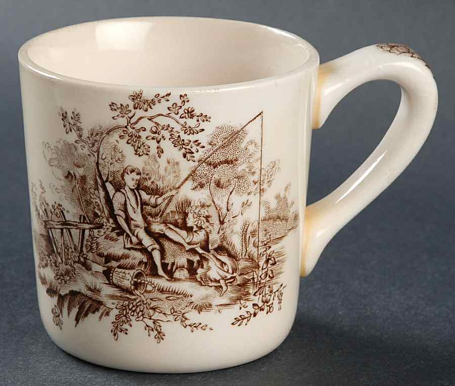 Pastorale Toile De Jouy Brown Mug by Johnson Brothers-1
