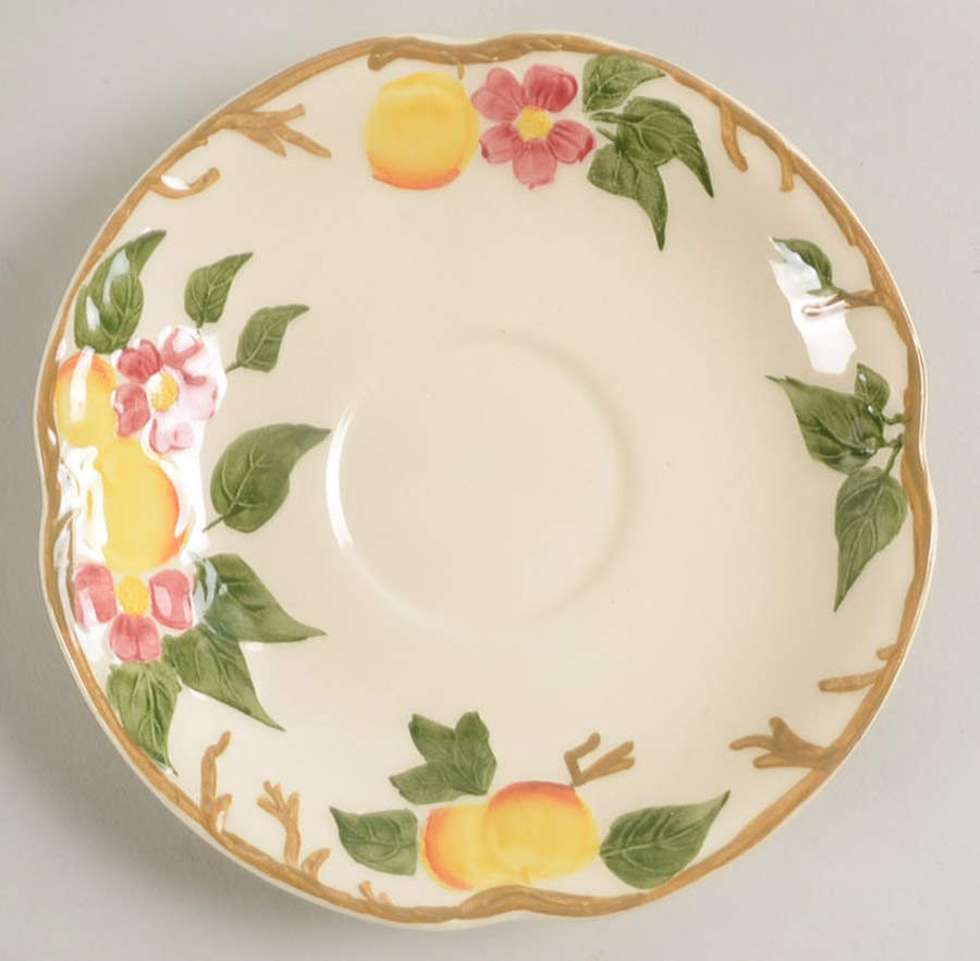Peach Bloom Saucer for Flat Cup by Johnson Brothers-1