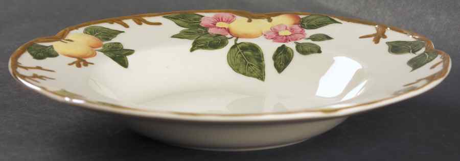 Peach Bloom Rim Soup Bowl by Johnson Brothers-1