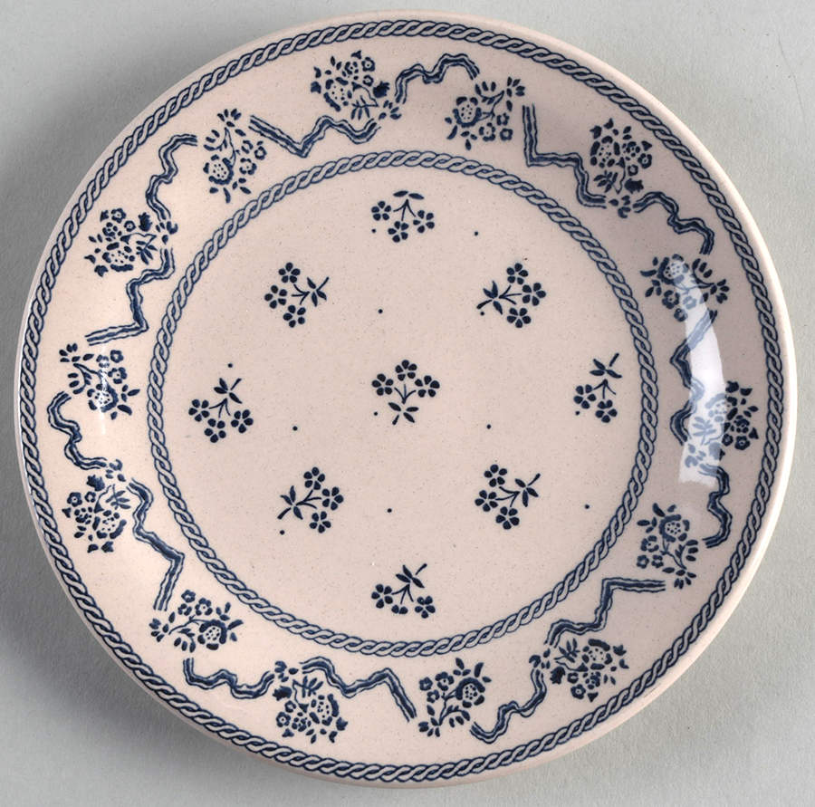Petite Fleur Blue Bread & Butter Plate by Johnson Brothers-1