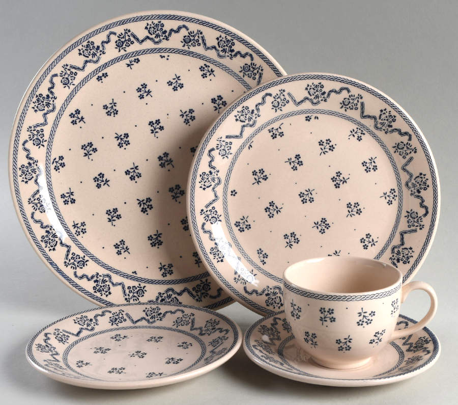 Petite Fleur Blue 5 Piece Place Setting by Johnson Brothers-1