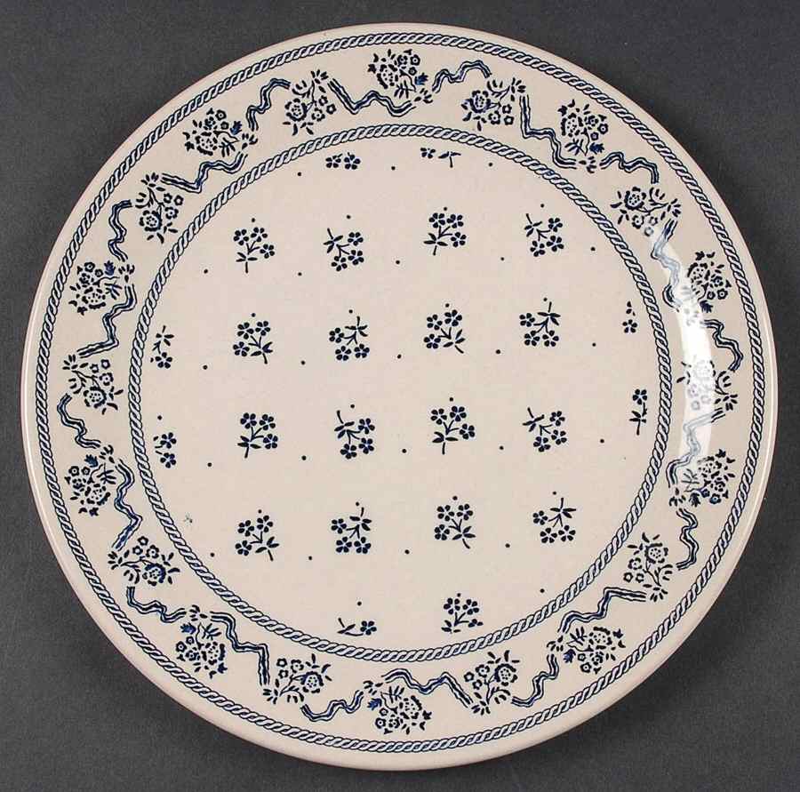 Petite Fleur Blue Luncheon Plate by Johnson Brothers-1