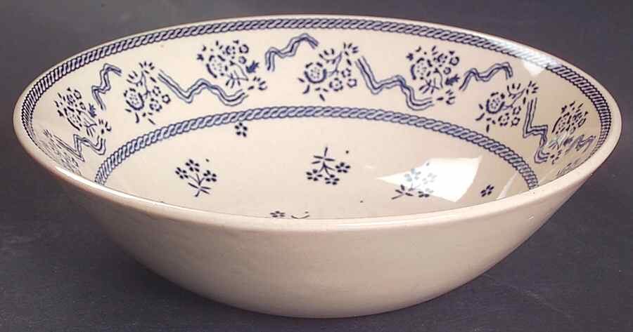 Petite Fleur Blue Coupe Cereal Bowl by Johnson Brothers-1