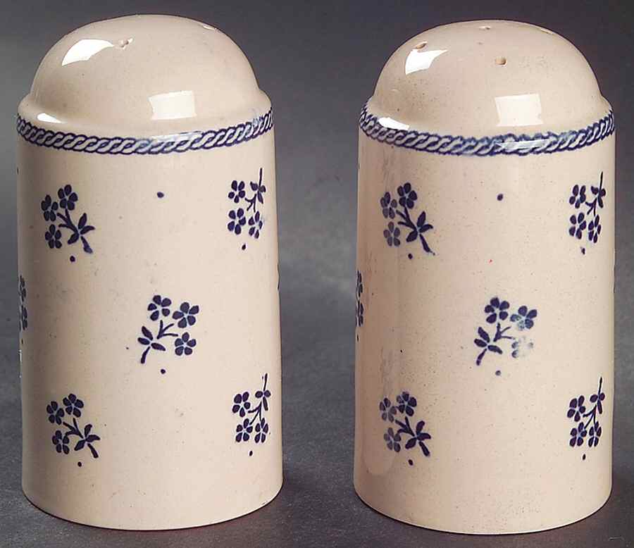 Petite Fleur Blue Salt & Pepper Set by Johnson Brothers-1