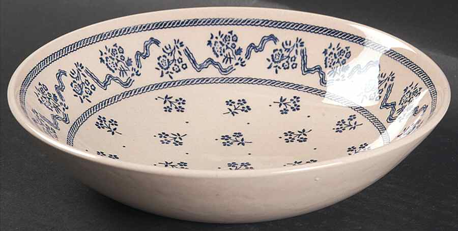 Petite Fleur Blue Coupe Soup Bowl by Johnson Brothers-1