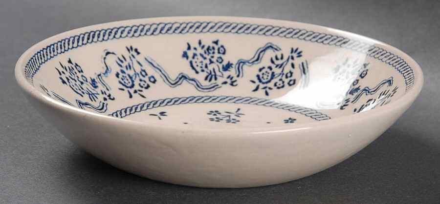 Petite Fleur Blue Fruit/Dessert (Sauce) Bowl by Johnson Brothers-1