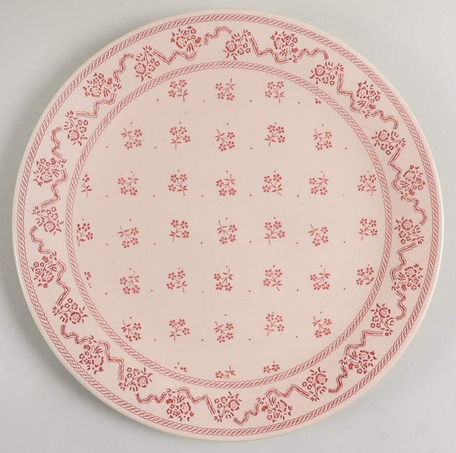 Petite Fleur Burgundy Pink Dinner Plate by Johnson Brothers-1