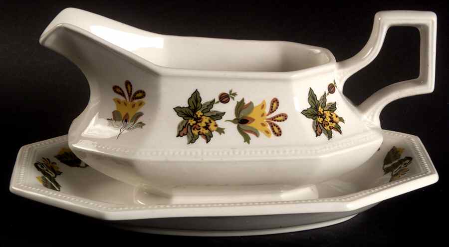 Persian Garden Gravy Boat & Underplate by Johnson Brothers-1