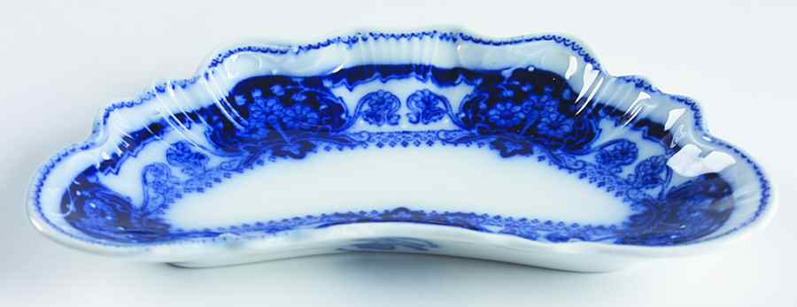 Pekin (Flow Blue) Bone Dish by Johnson Brothers-1