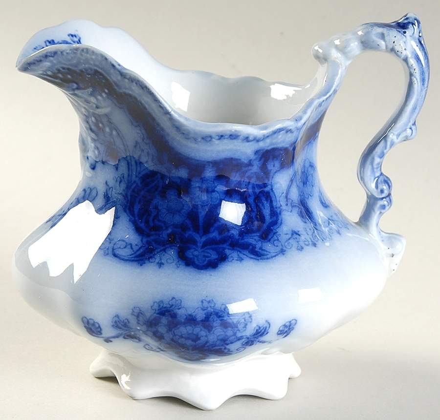 Pekin (Flow Blue) Creamer by Johnson Brothers-1