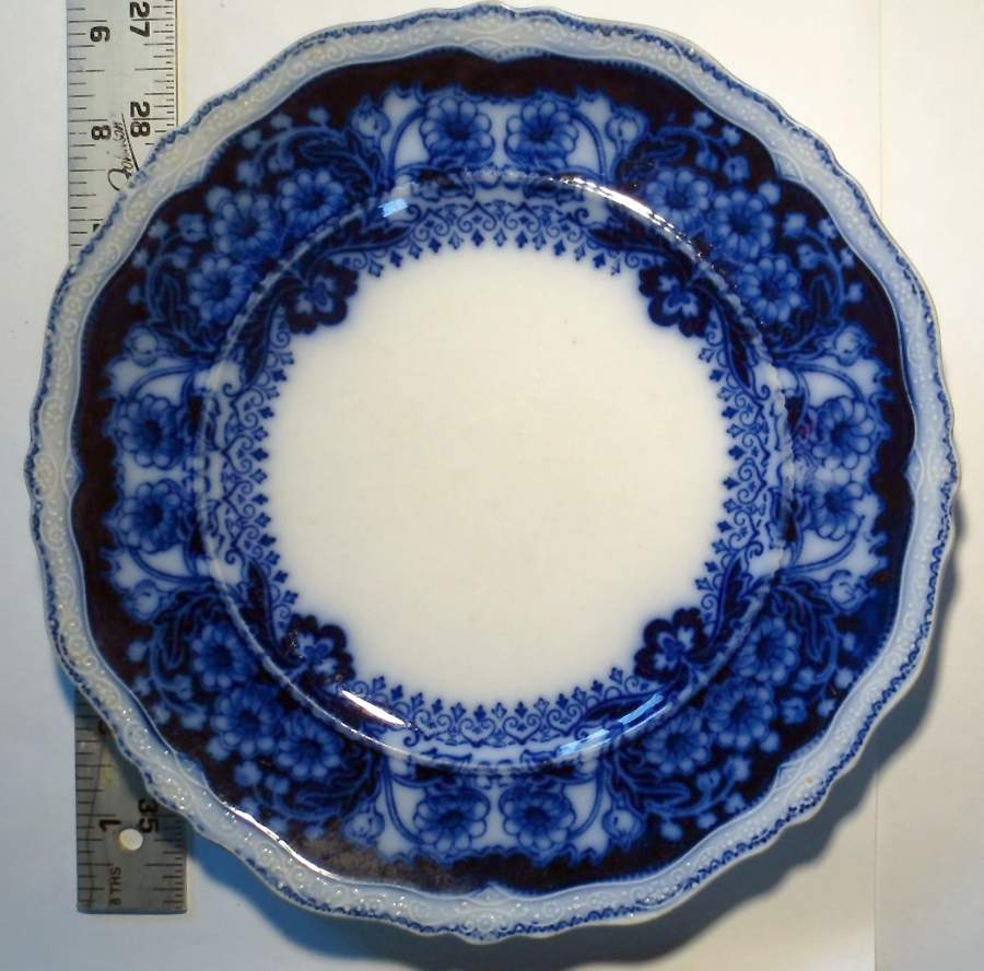 Pekin (Flow Blue) Luncheon Plate by Johnson Brothers-1