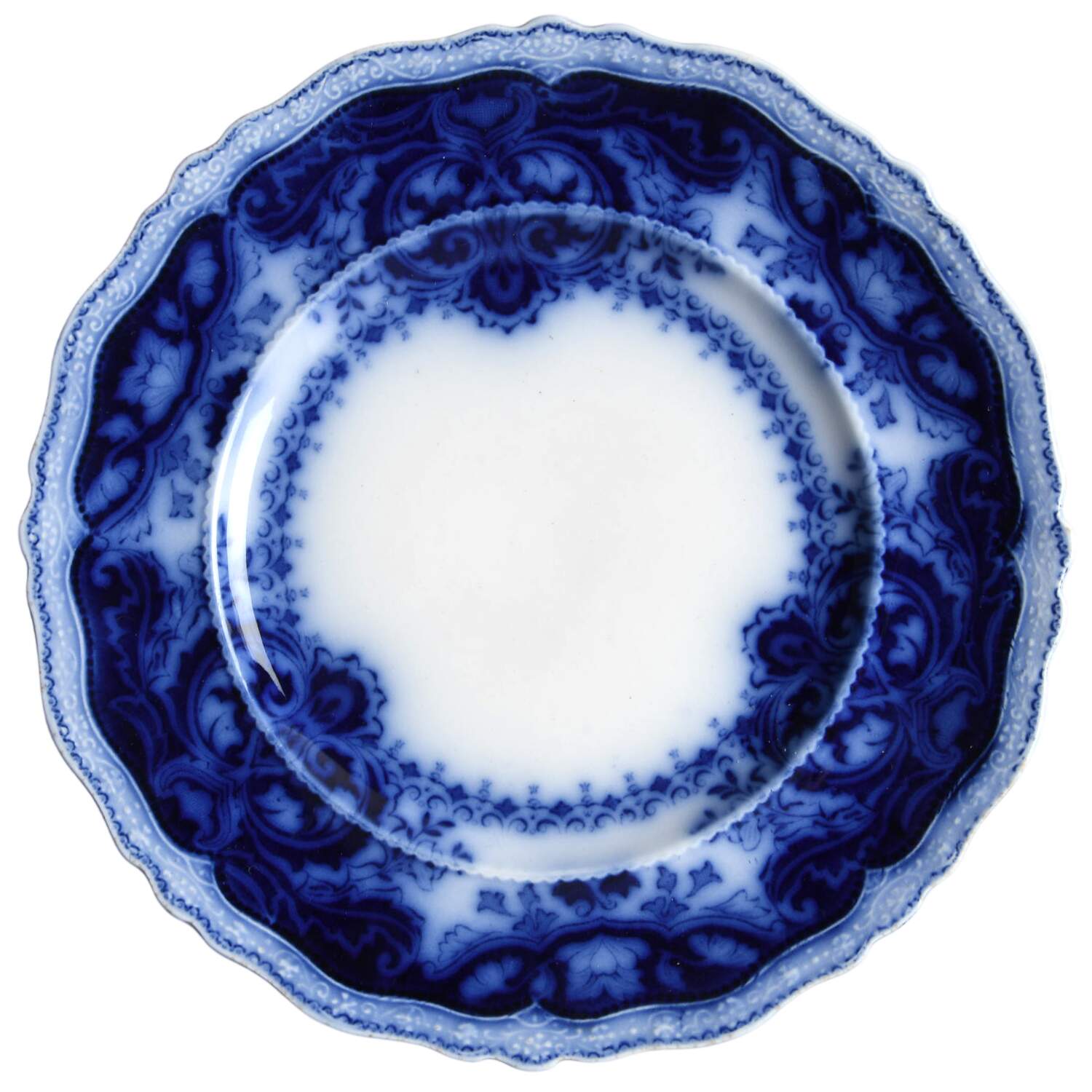Persian (Flow Blue) Bread & Butter Plate by Johnson Brothers-1