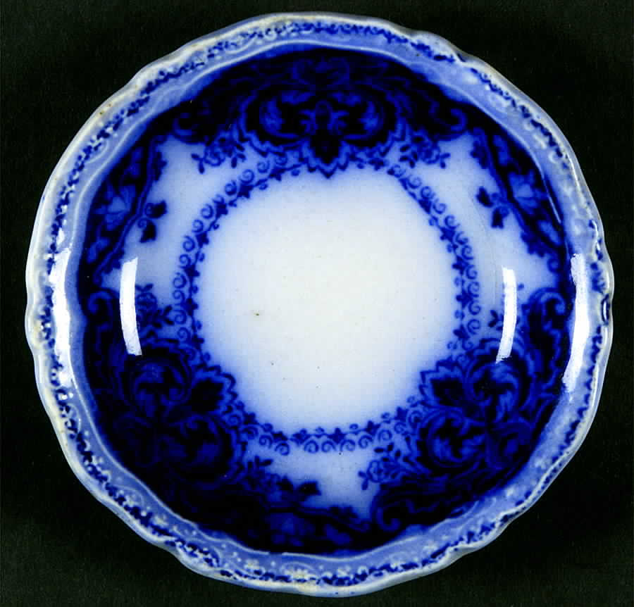 Persian (Flow Blue) Butter Pat by Johnson Brothers-1