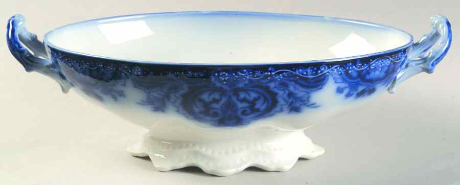 Persian (Flow Blue) Oval Vegetable No Lid by Johnson Brothers-1