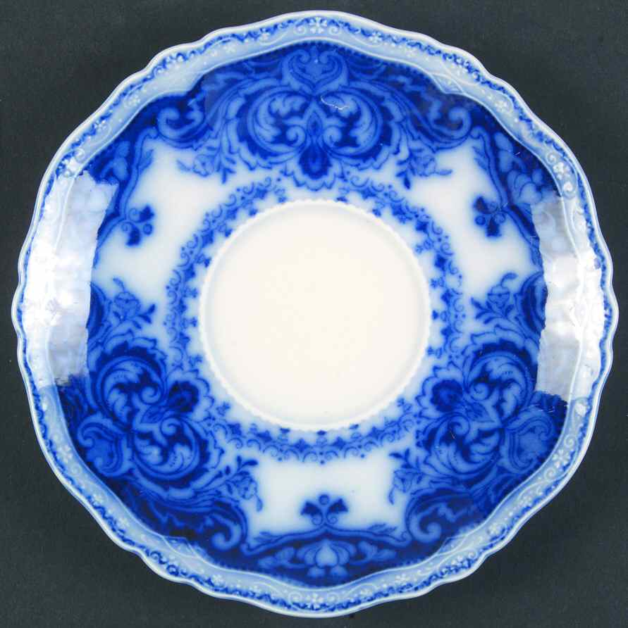 Persian (Flow Blue) Saucer by Johnson Brothers-1
