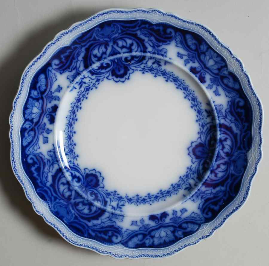 Persian (Flow Blue) Luncheon Plate by Johnson Brothers-1