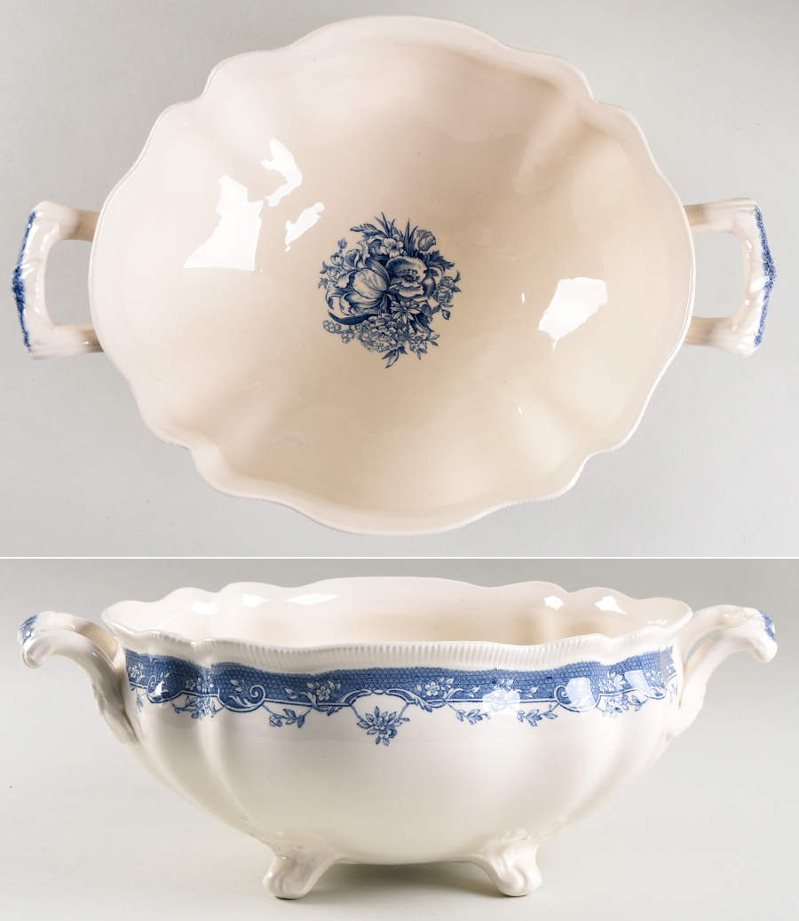 Persian Tulip Blue Tureen No Lid by Johnson Brothers-1