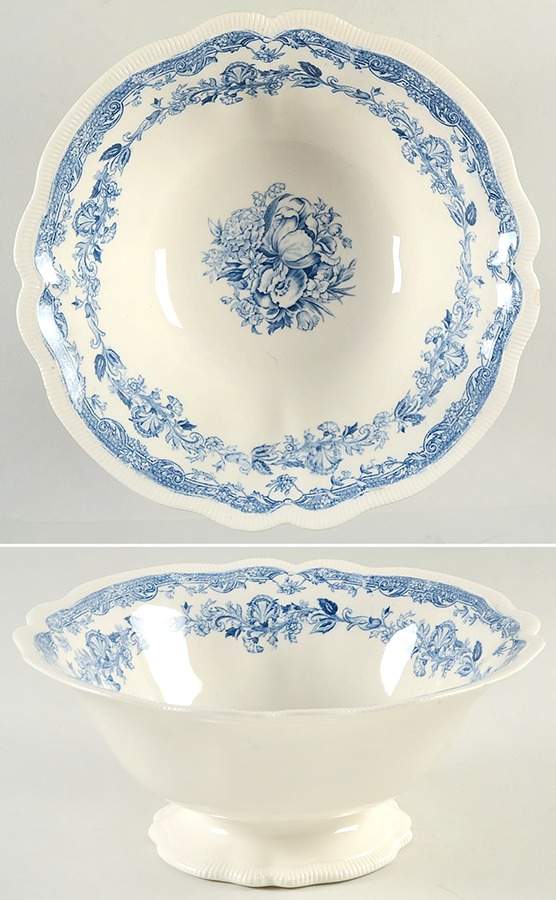 Persian Tulip Blue Footed Centerpiece by Johnson Brothers-1