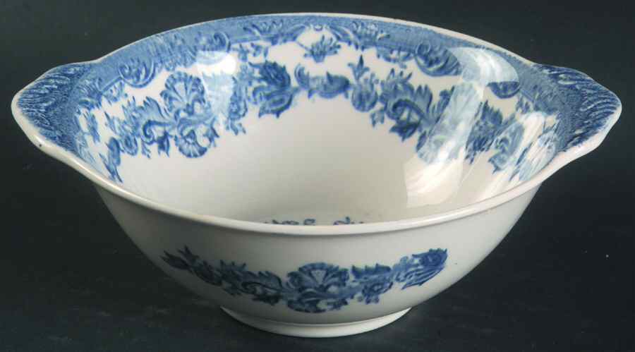 Persian Tulip Blue Lugged Fruit/Dessert (Sauce) Bowl by Johnson Brothers-1