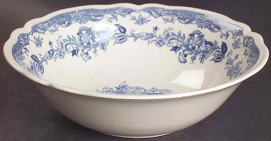 Persian Tulip Blue 8" Round Vegetable Bowl by Johnson Brothers-1