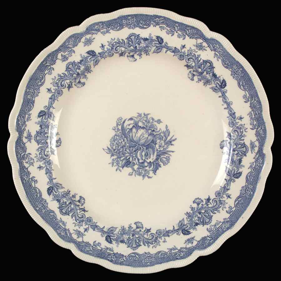 Persian Tulip Blue 12" Chop Plate (Round Platter) by Johnson Brothers-1