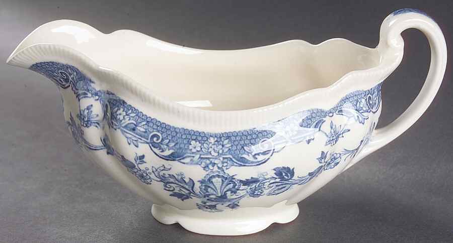 Persian Tulip Blue Gravy Boat by Johnson Brothers-1