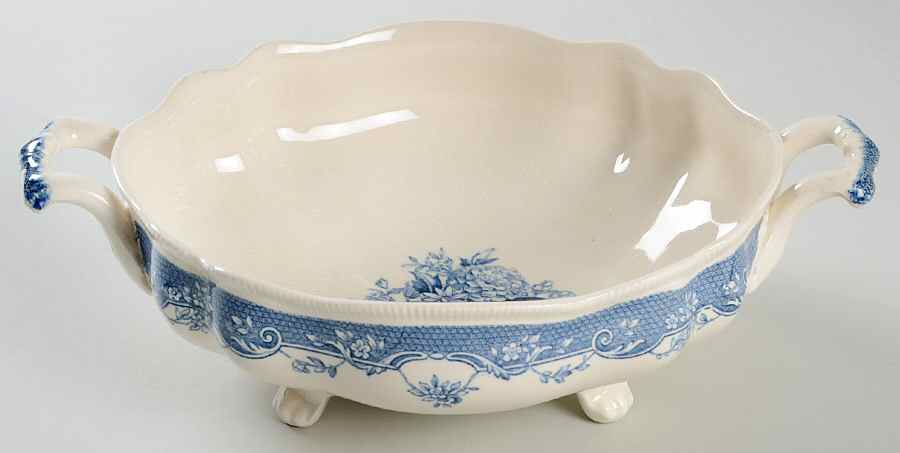 Persian Tulip Blue Oval Vegetable No Lid by Johnson Brothers-1