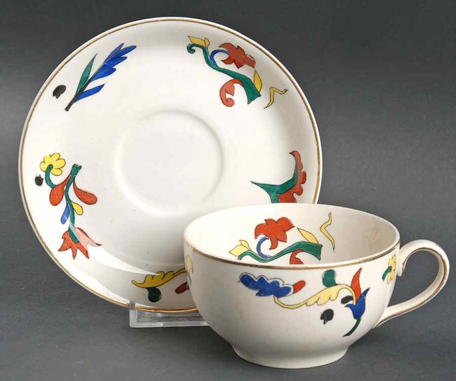 Petroushka (Pareek) Flat Cup & Saucer Set by Johnson Brothers-1