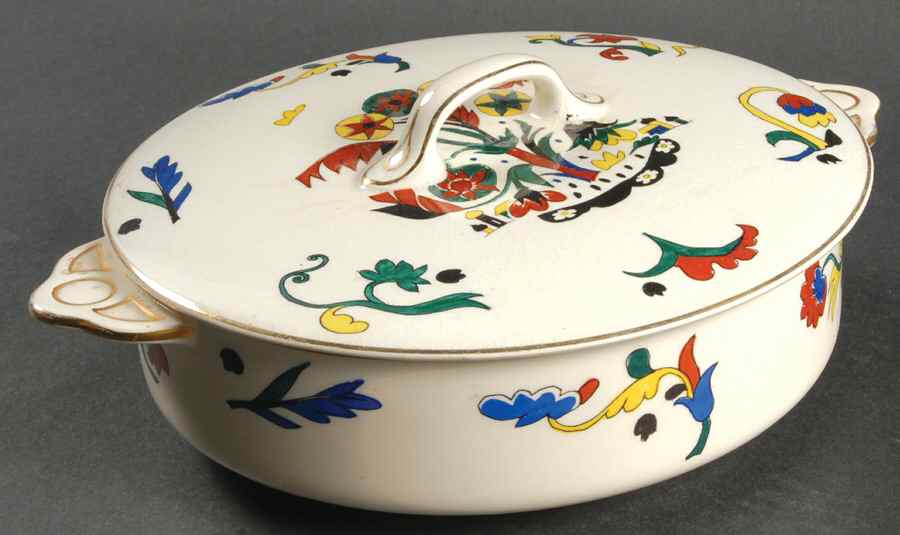 Petroushka (Pareek) Round Covered Vegetable by Johnson Brothers-1
