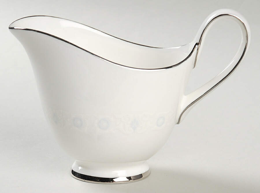 Pirouette White & Blue Creamer by Johnson Brothers-1