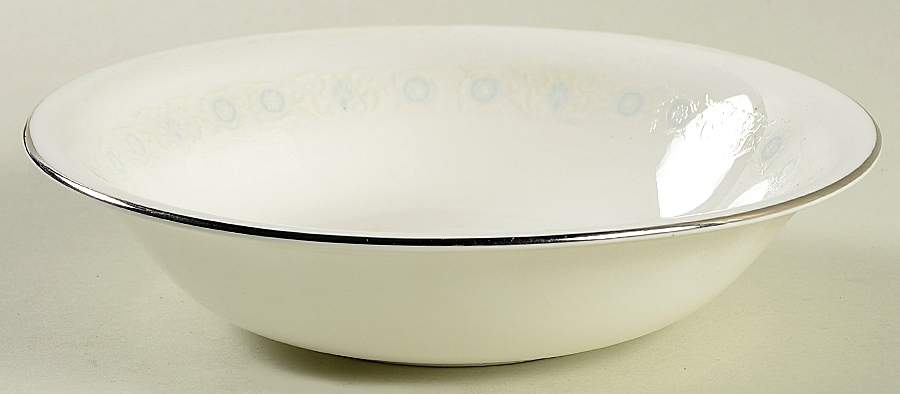 Pirouette White & Blue Coupe Soup Bowl by Johnson Brothers-1