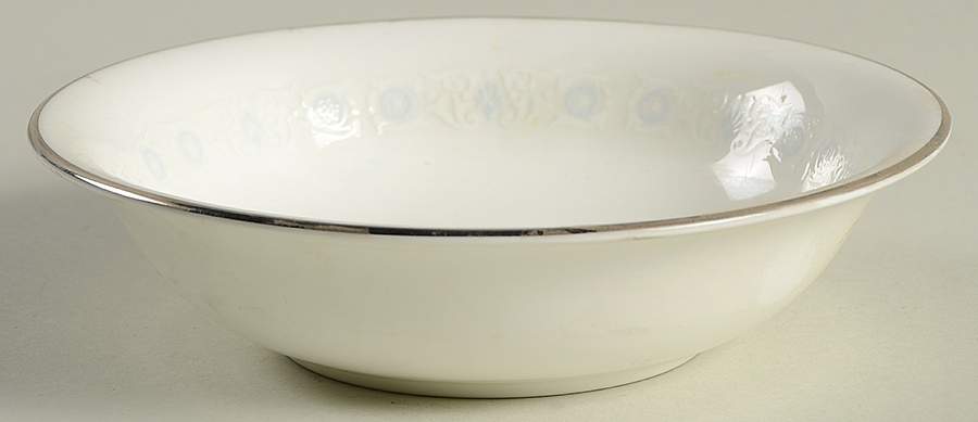 Pirouette White & Blue Fruit/Dessert (Sauce) Bowl by Johnson Brothers-1