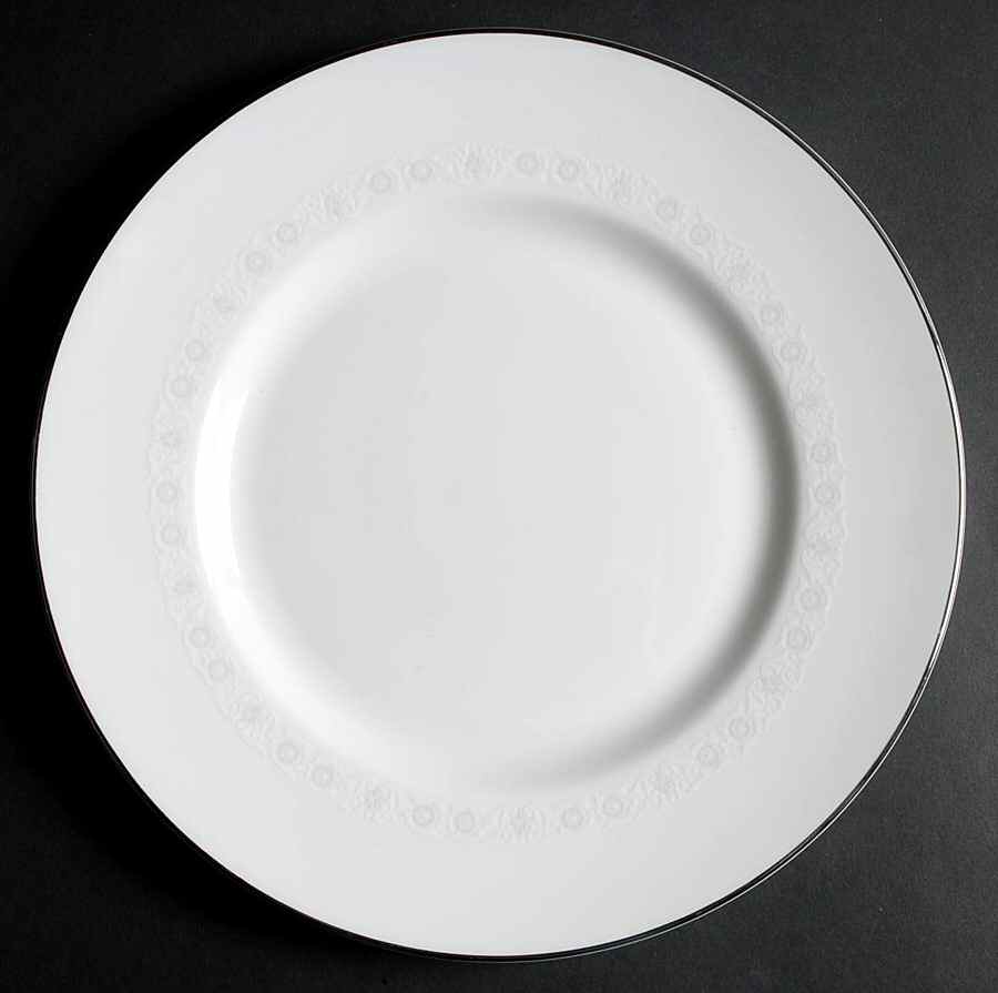Pirouette White & Blue Dinner Plate by Johnson Brothers-1
