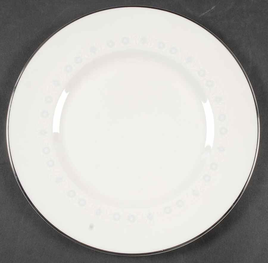 Pirouette White & Blue Salad Plate by Johnson Brothers-1