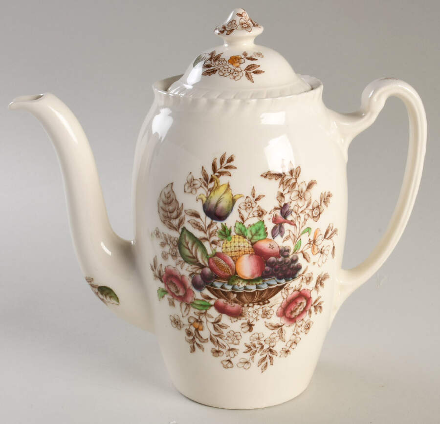 Pomona (Old English) Coffee Pot & Lid by Johnson Brothers-1