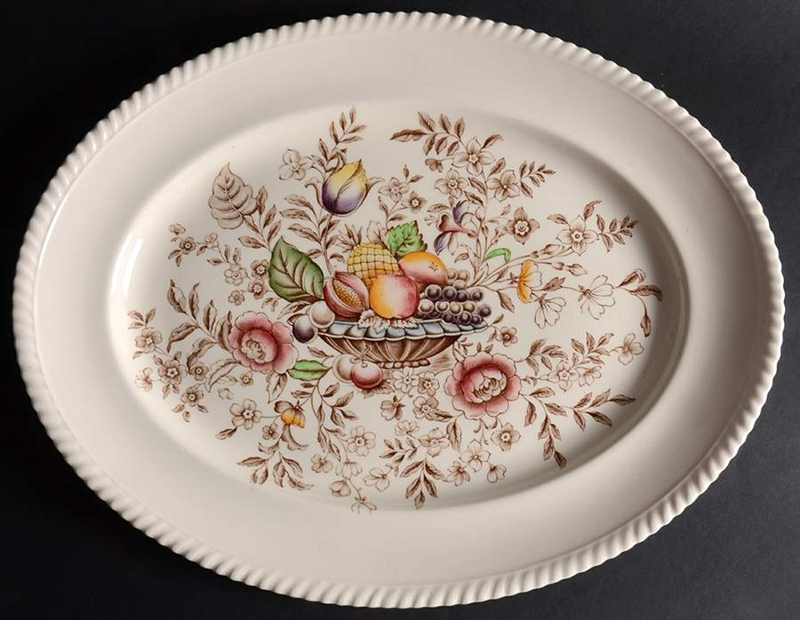 Pomona (Old English) 15" Oval Serving Platter by Johnson Brothers-1