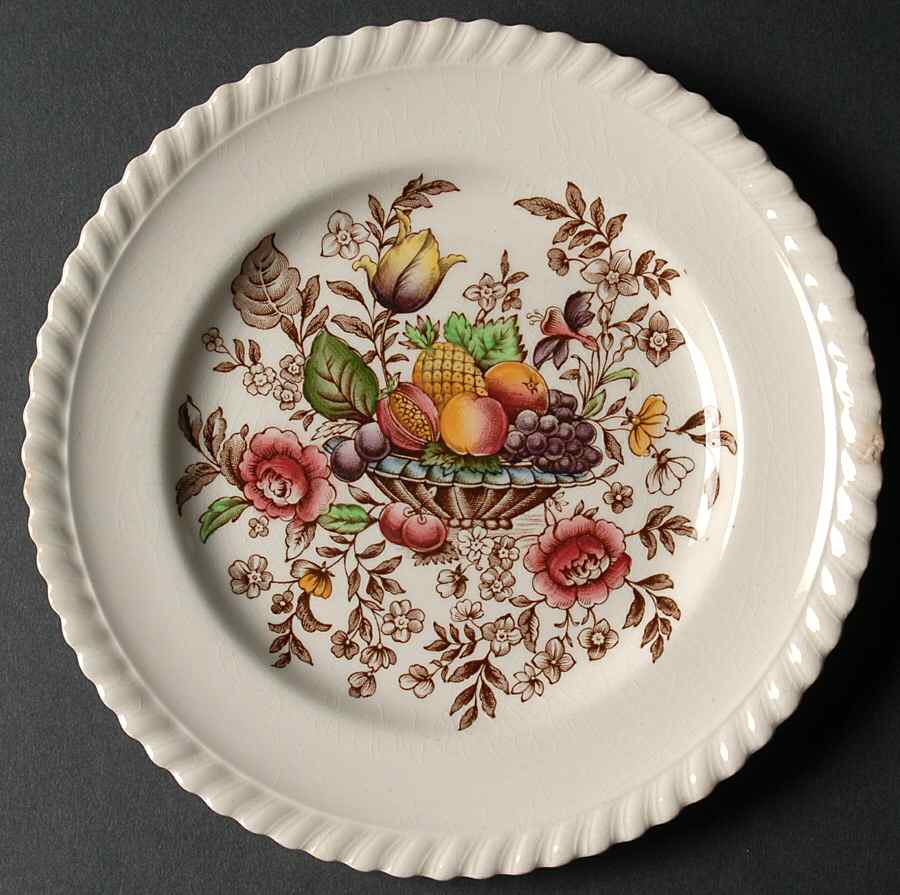 Pomona (Old English) Dessert/Pie Plate by Johnson Brothers-1