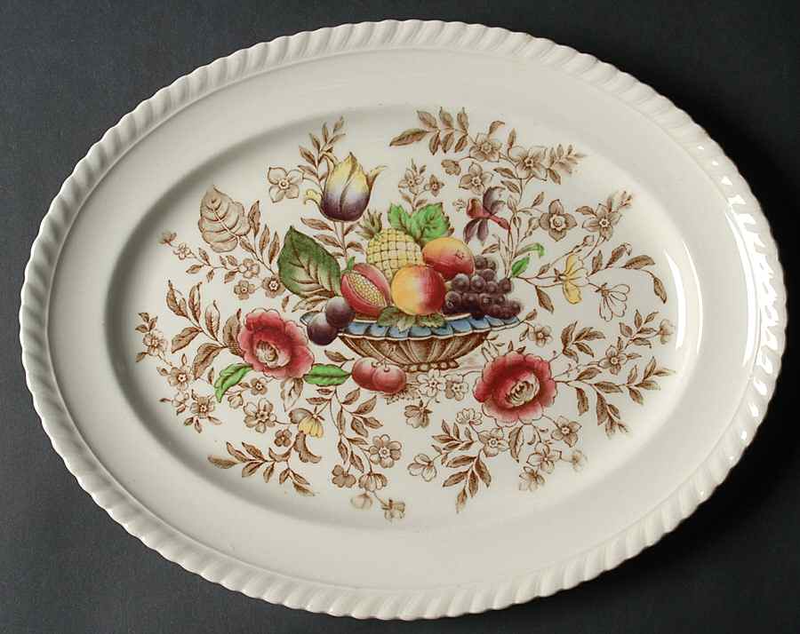 Pomona (Old English) 10" Oval Serving Platter by Johnson Brothers-1