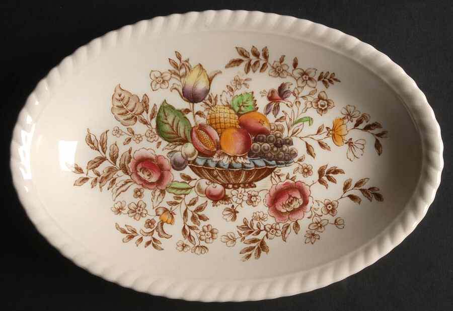 Pomona (Old English) Relish/Gravy Underplate by Johnson Brothers-1
