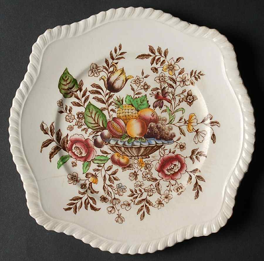 Pomona (Old English) Square Salad Plate by Johnson Brothers-1