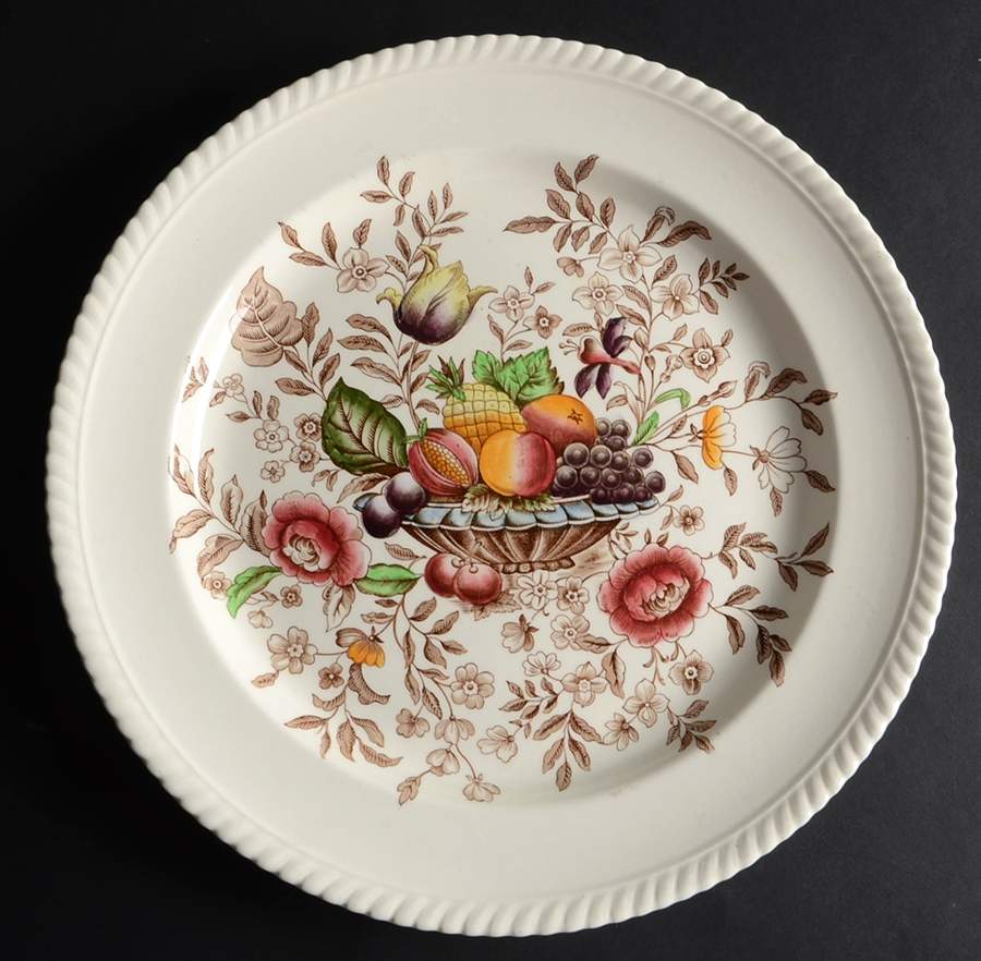 Pomona (Old English) 12" Chop Plate (Round Platter) by Johnson Brothers-1