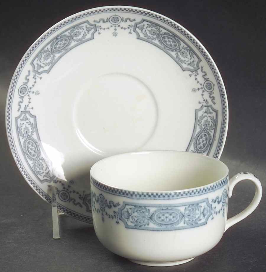 The Pontracina Flat Cup & Saucer Set by Johnson Brothers-1