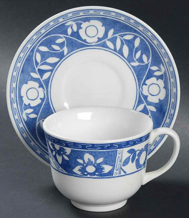Portland Flat Cup & Saucer Set by Johnson Brothers-1