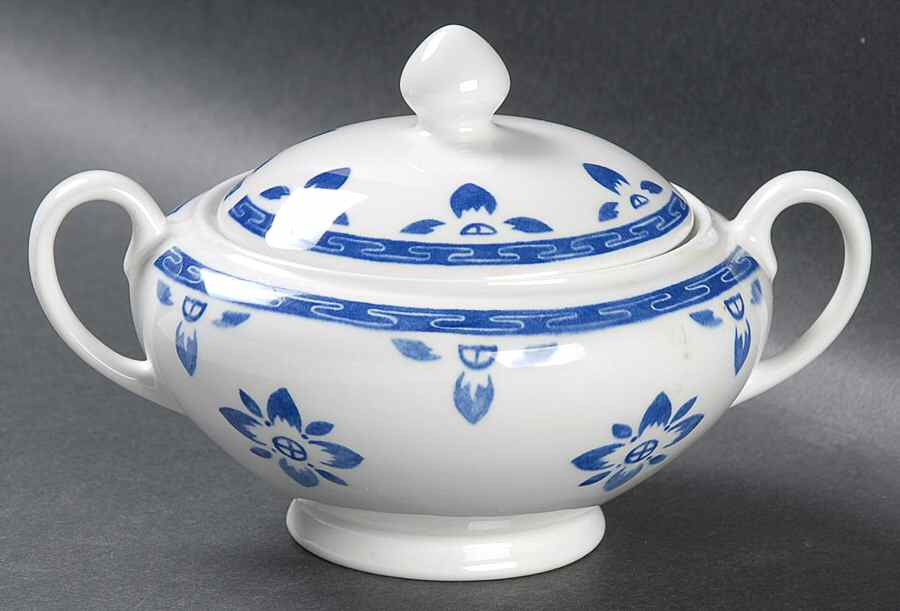 Portland Sugar Bowl & Lid by Johnson Brothers-1