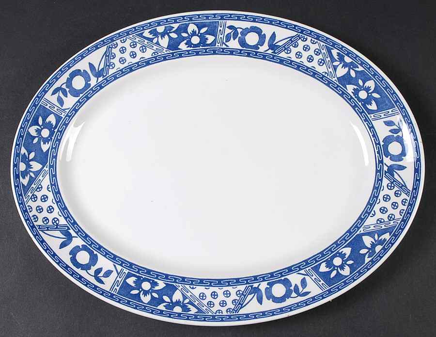 Portland 12" Oval Serving Platter by Johnson Brothers-1