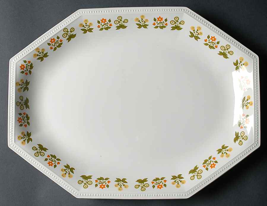 Posy 15" Oval Serving Platter by Johnson Brothers-1