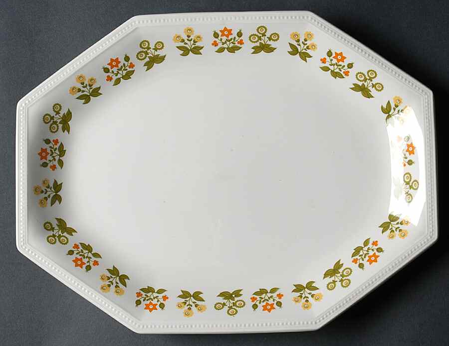 Posy 12" Oval Serving Platter by Johnson Brothers-1
