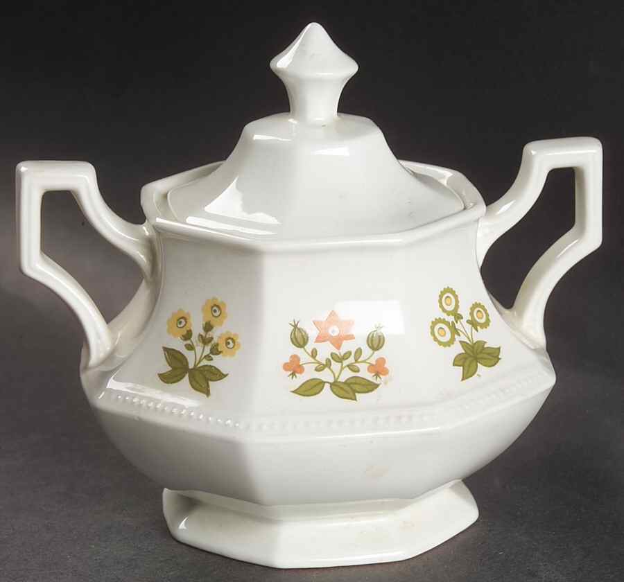 Posy Sugar Bowl & Lid by Johnson Brothers-1