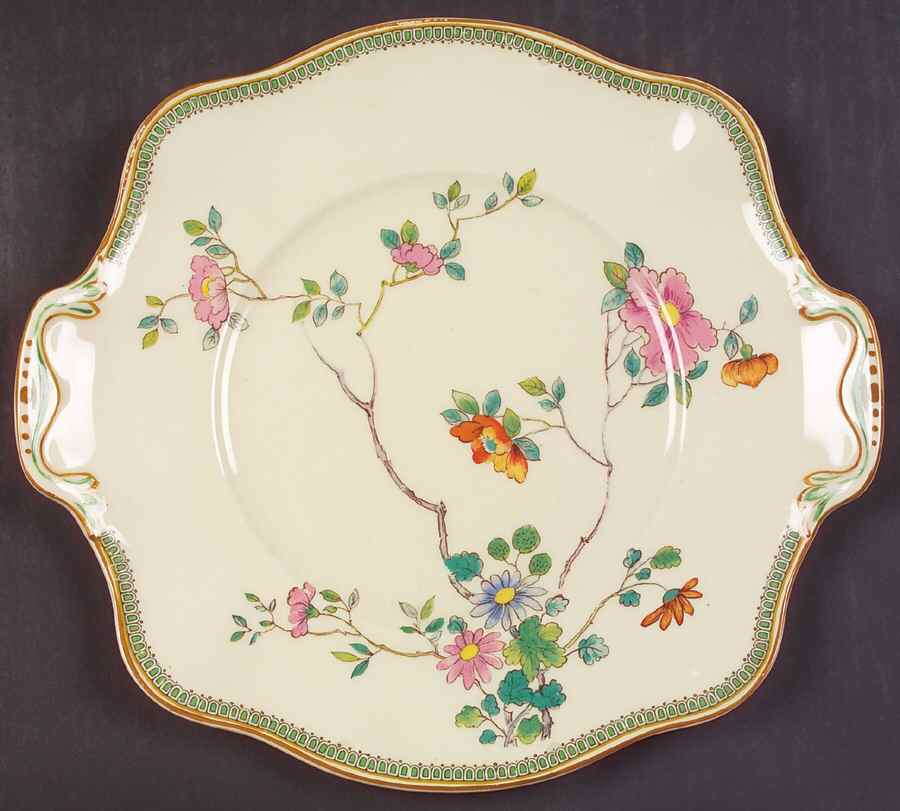 Princess Mary Square Handled Cake Plate by Johnson Brothers-1