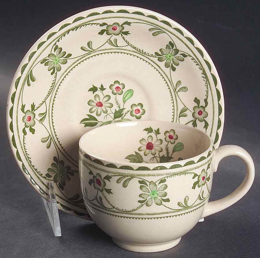 Provence Flat Cup & Saucer Set by Johnson Brothers-1